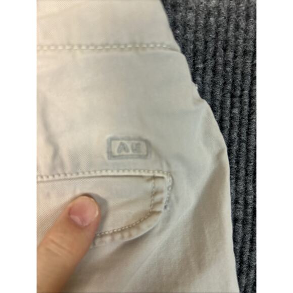 American Eagle Mens Chino Shorts Size 36 Tan Next Level Flex Mid Rise Casual - Picture 3 of 12